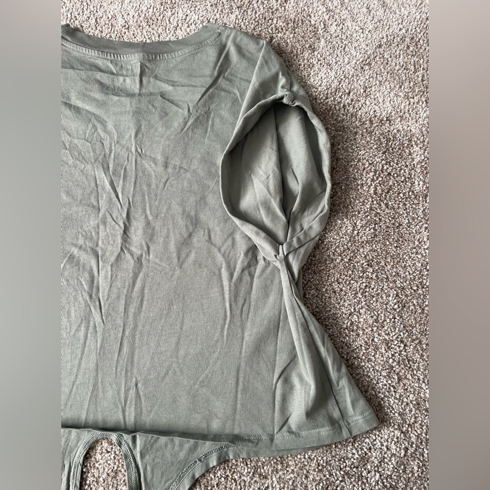 GAP Sage Green Tie-Front Tee - Picture 11 of 11